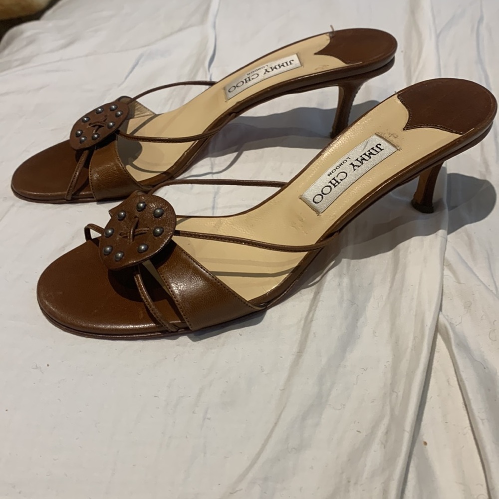 Jimmy Choo leather mules